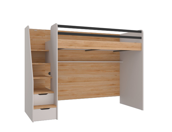 Almila OPTIONS Hochbett mit Treppe