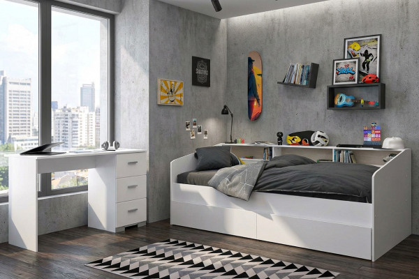 Parisot Kinderzimmer-Set Sleep 46 Weiss, 3-teilig