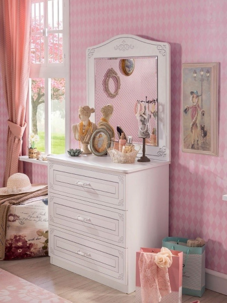 Cilek SELENA Kommode inkl. Spiegel