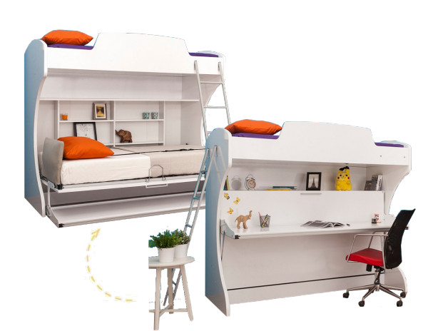 Multimo ACADEMY BUNK Etagenbett mit Schreibtisch