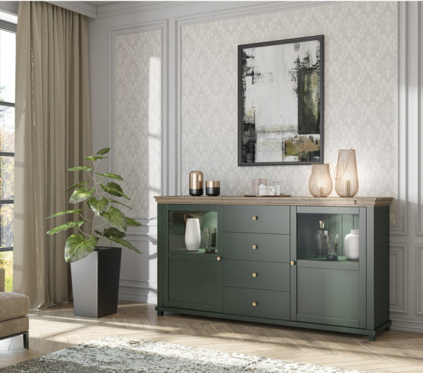 Sideboard EVORA, mit Schubladen und Türen