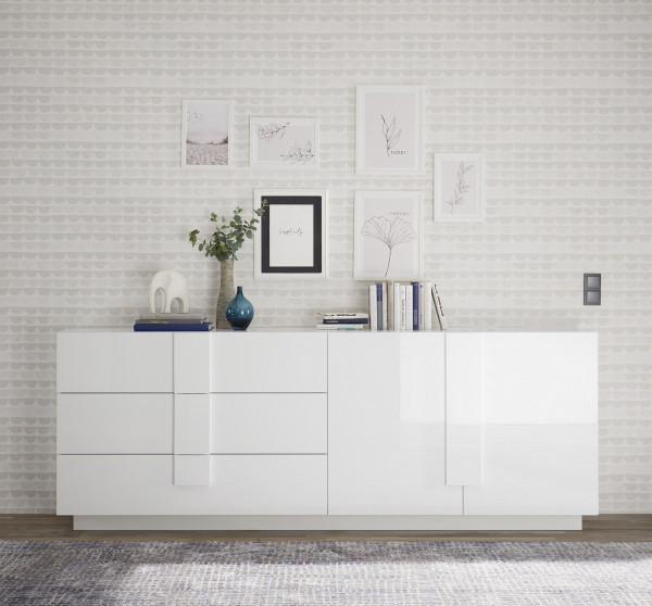 Sideboard JERCCELINO 240 cm, Hochglanz