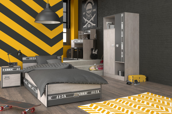 Parisot Jugendzimmer-Set Fabric 12, 5-teilig