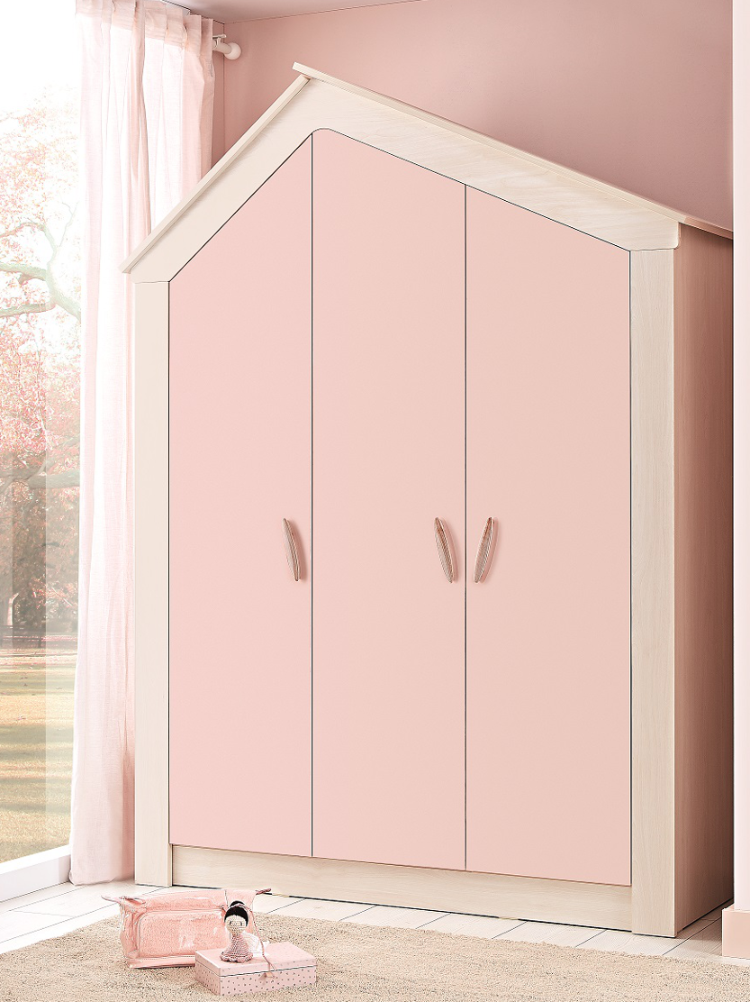 kleiderschrank pink house, 3-türig | amilando-möbel