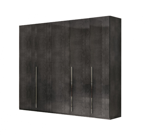 Kleiderschrank SARAH GREY BIRCH, italienische luxus Möbel, 5 -türgig