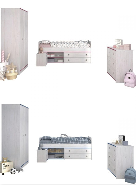 Parisot Kinderzimmer-Set Smoozy 21, 4-tlg.