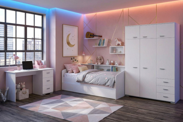 Parisot Kinderzimmer-Set Sleep 42 Weiss, 4-teilig