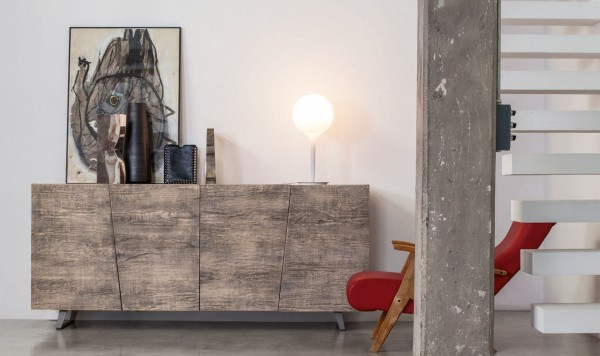 Sideboard aus Eiche UNIKA, Handarbeit, italienisches Design