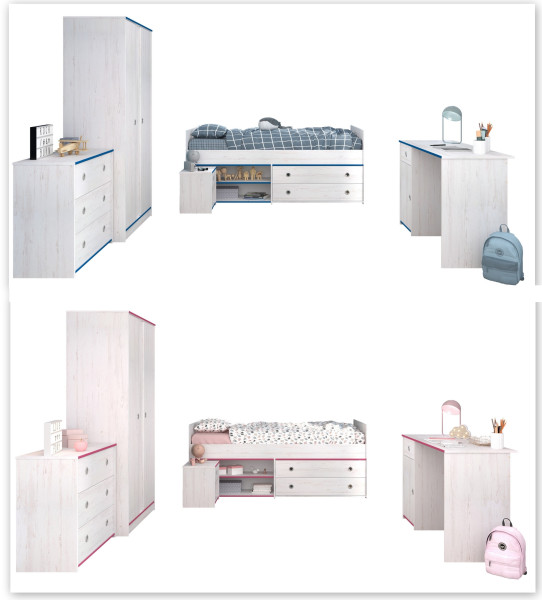 Parisot Kinderzimmer-Set Smoozy 36, 5-tlg.