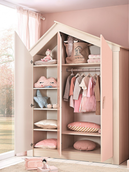Kleiderschrank PINK HOUSE, 3-türig