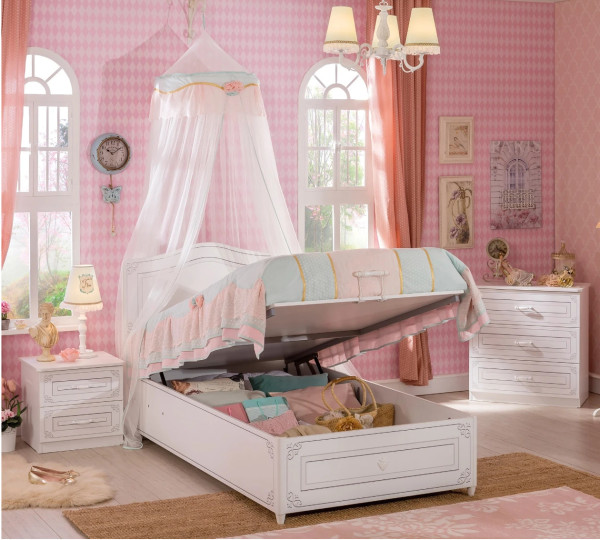 Cilek SELENA Bett mit Bettkaste, 100x200 cn