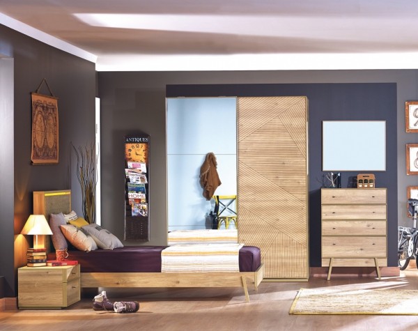 Almila ORIGAMI Jugendzimmer, 4-teilig