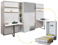 Multimo PRIMER HAPPY, 2-Schrankbetten-Set mit Schreibtischen