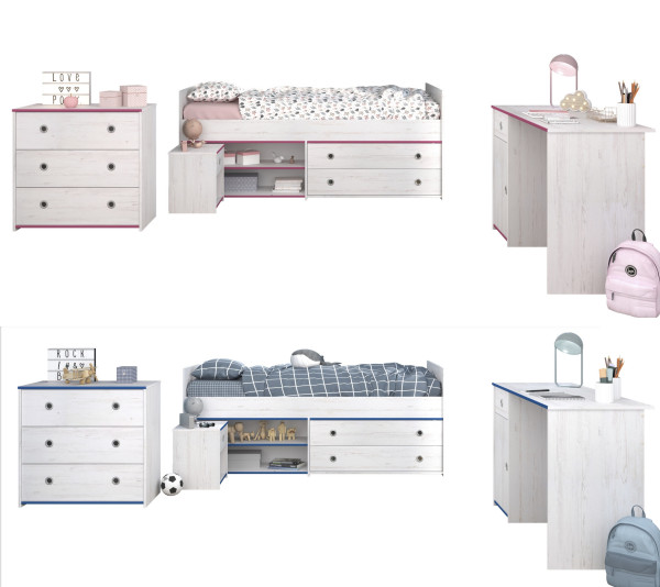 Parisot Kinderzimmer-Set Smoozy 37, 4-tlg.