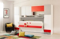 Multimo DIVA NITRO SET, Schrankbett mit Schreibtisch und Schränke